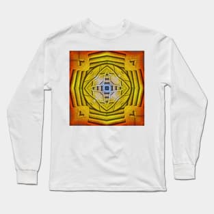 inspired by nature rainbow coloured square composition design Long Sleeve T-Shirt